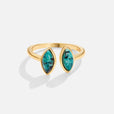 Anillo envolvente ajustable Luxe Esmeralda – imagen 3