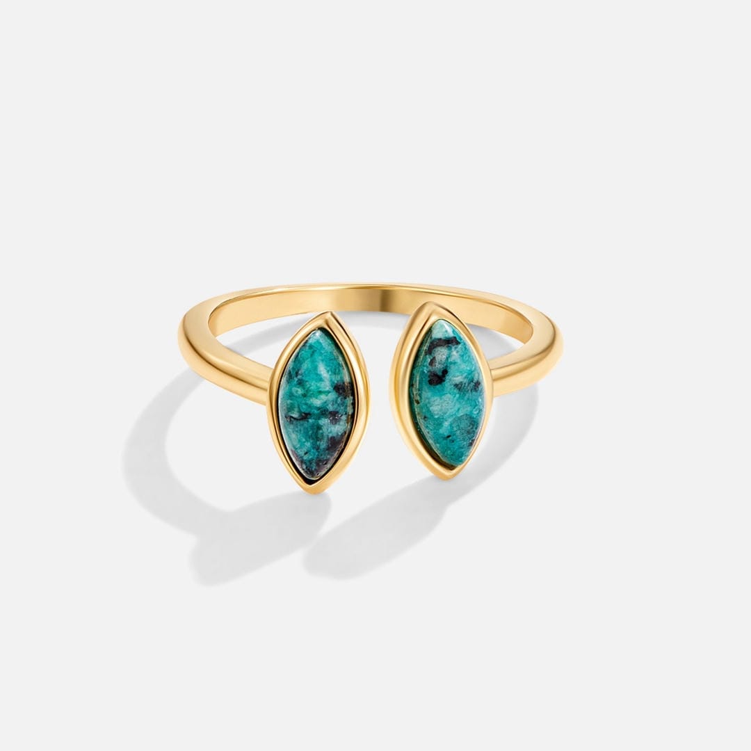 Anillo envolvente ajustable Luxe Esmeralda – imagen 3