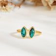 Anillo envolvente ajustable Luxe Esmeralda – imagen 4