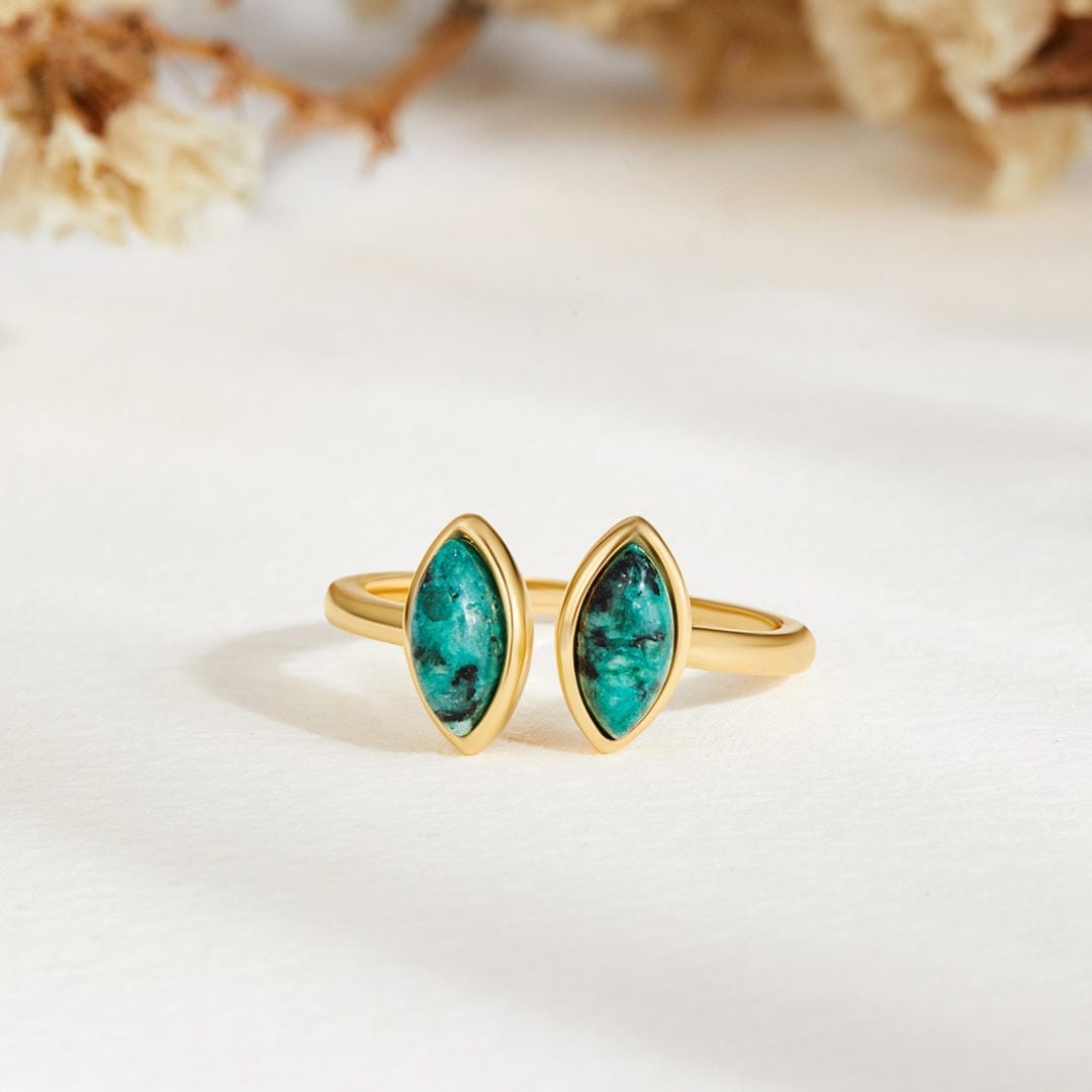 Anillo envolvente ajustable Luxe Esmeralda – imagen 4