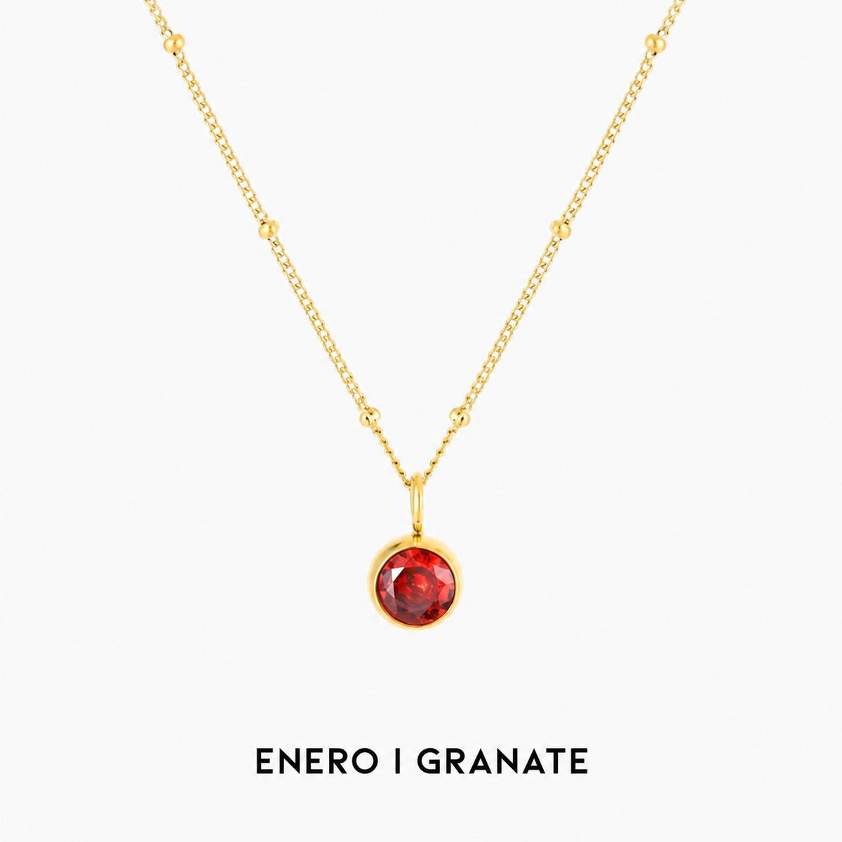 Collar luminoso con gema circular – imagen 6
