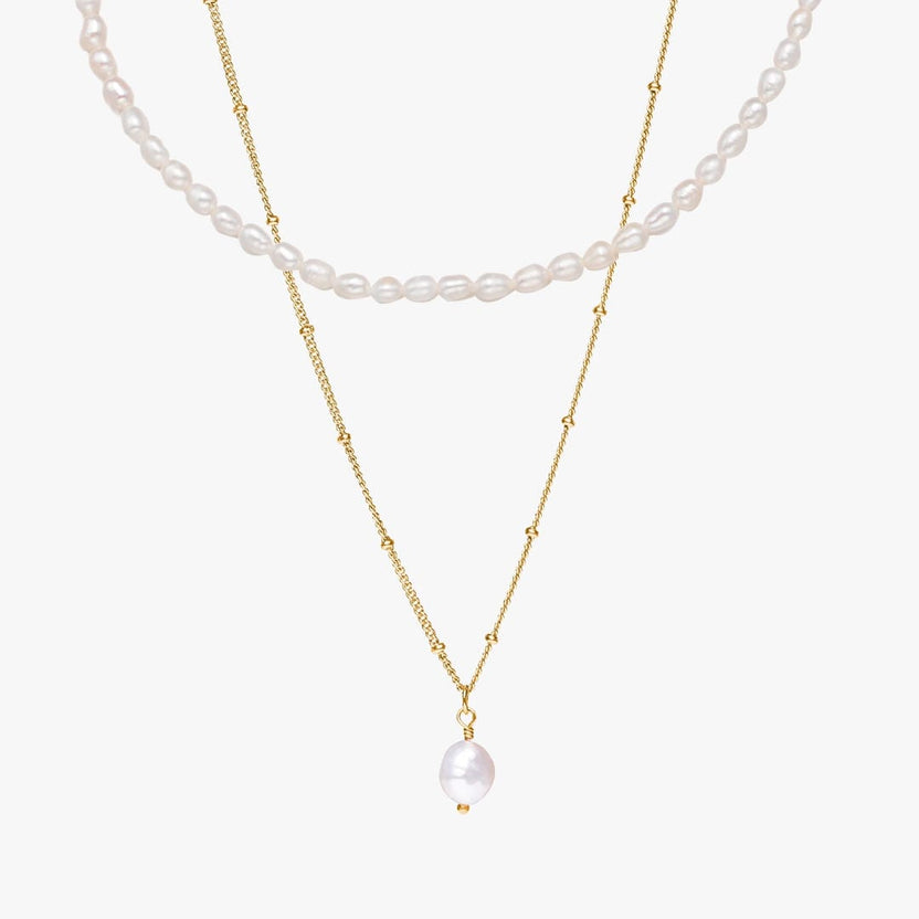 Conjunto Luna Shore de dúo de perlas