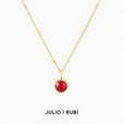 Collar luminoso con gema circular – imagen 12