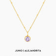 Collar luminoso con gema circular – imagen 11