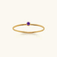 Anillo apilable con piedra preciosa – imagen 7