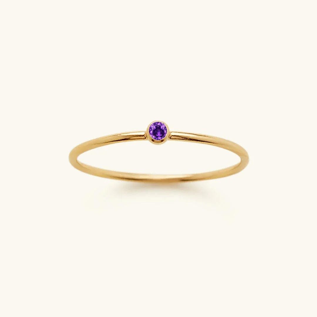 Anillo apilable con piedra preciosa – imagen 7