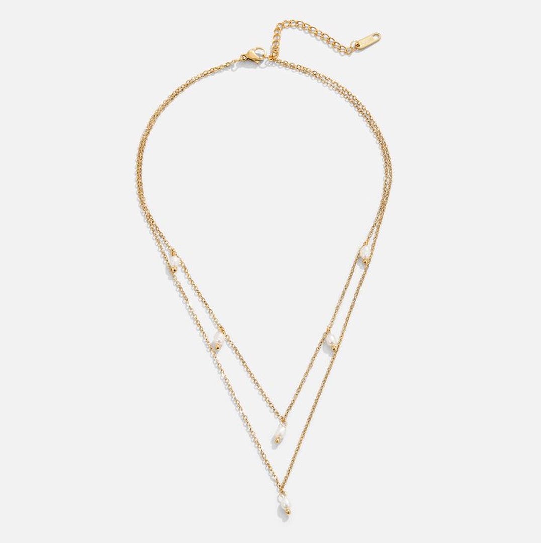 Collar Kay de perlas colgantes por capas – imagen 5