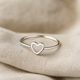 Anillo statement de corazón moderno – imagen 2