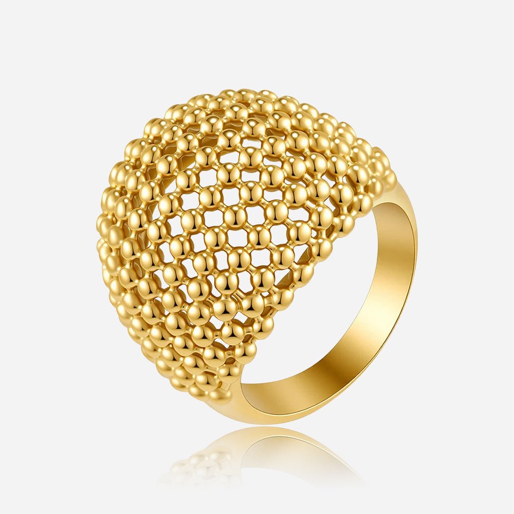 Anillo Lattice con cúpula lisa
