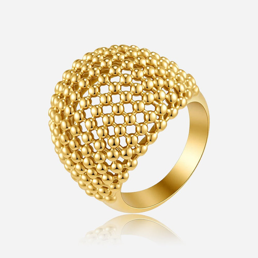 Anillo Lattice con cúpula lisa