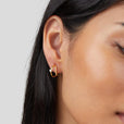 Pendientes dorados de cristal – imagen 4