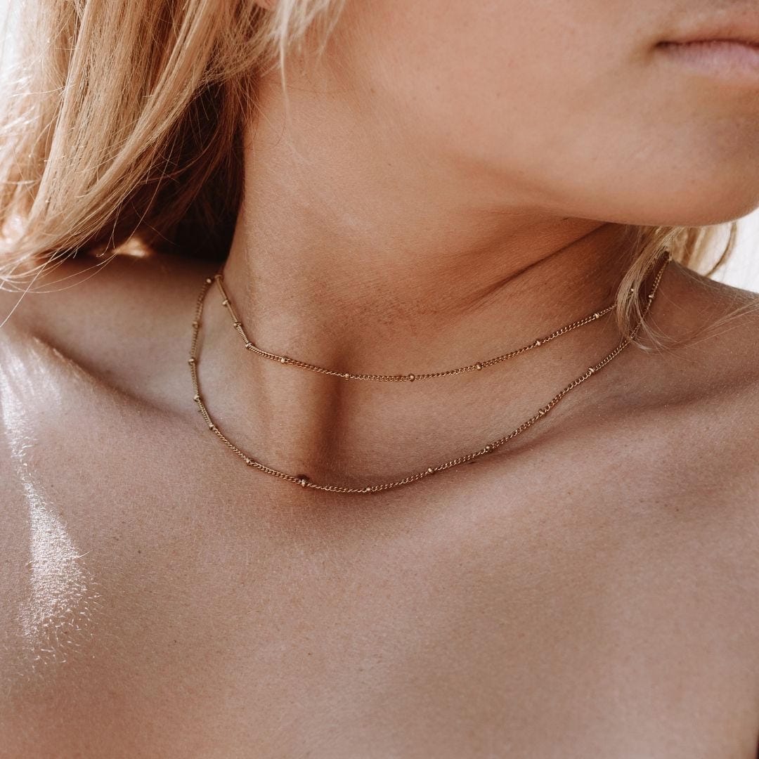 Collar gargantilla de doble capa