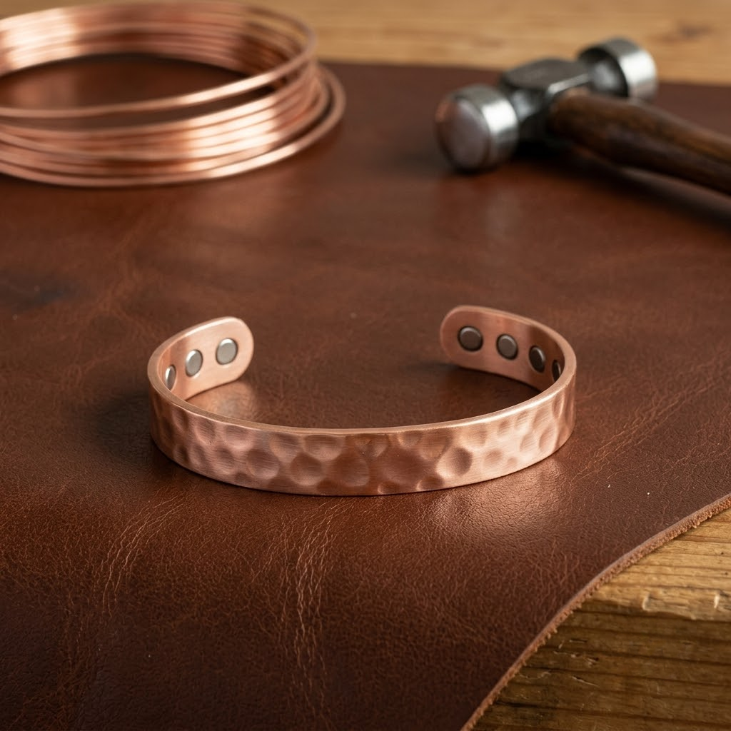 Pulsera Meridian de cobre con imanes