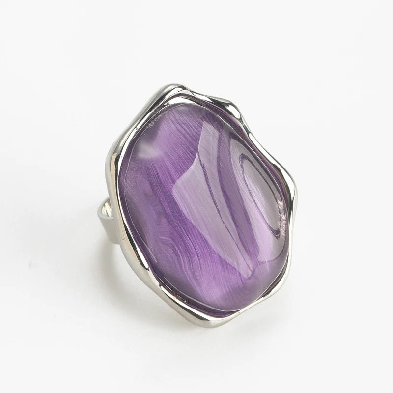 Anillo de cristal de piedra natural Carmen, Lucía & Rocío – imagen 2