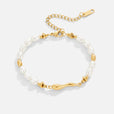 Pulsera de perlas de agua dulce pura