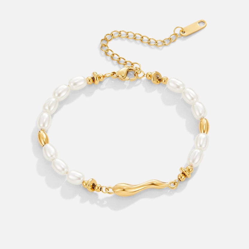Pulsera de perlas de agua dulce pura