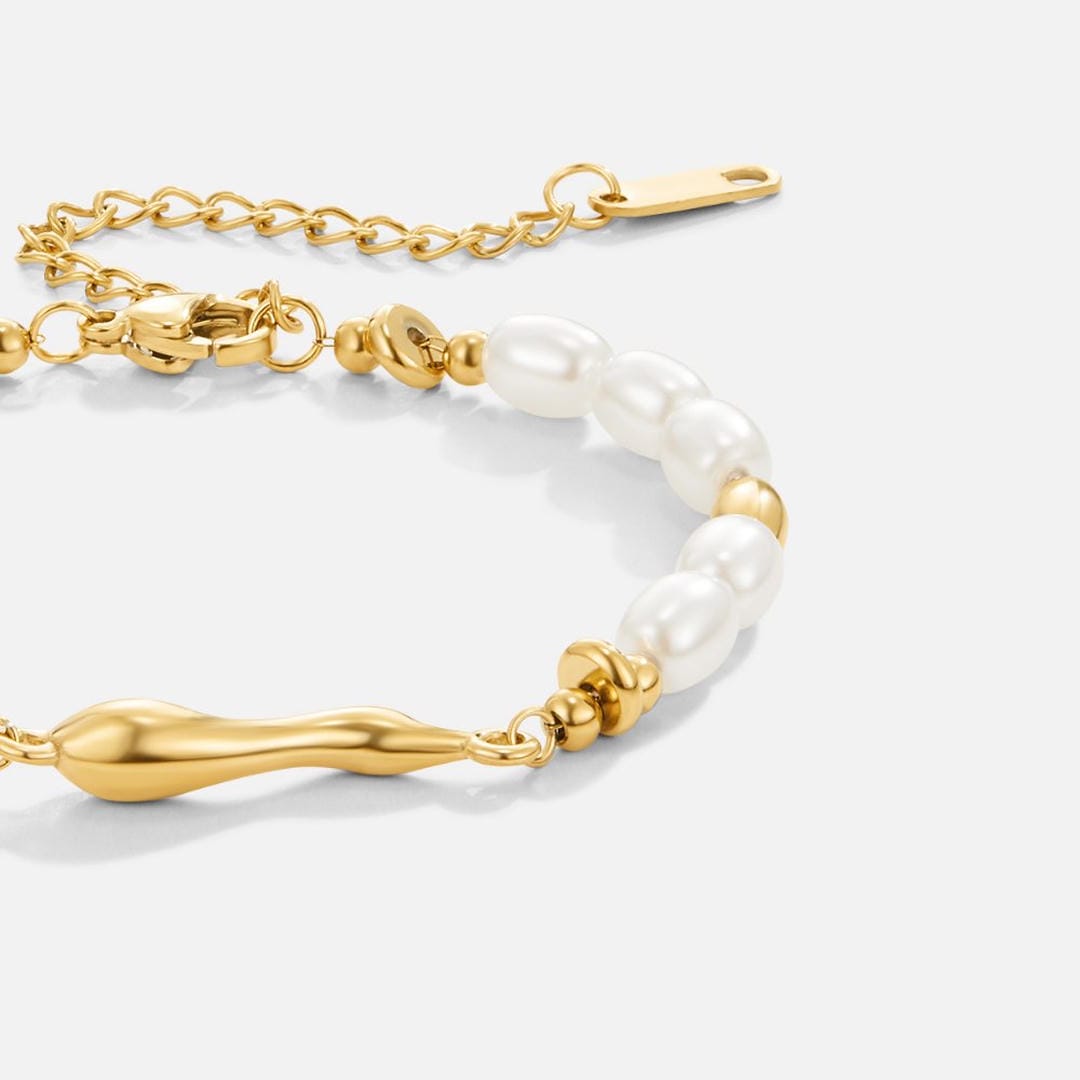 Pulsera de perlas de agua dulce pura – imagen 3