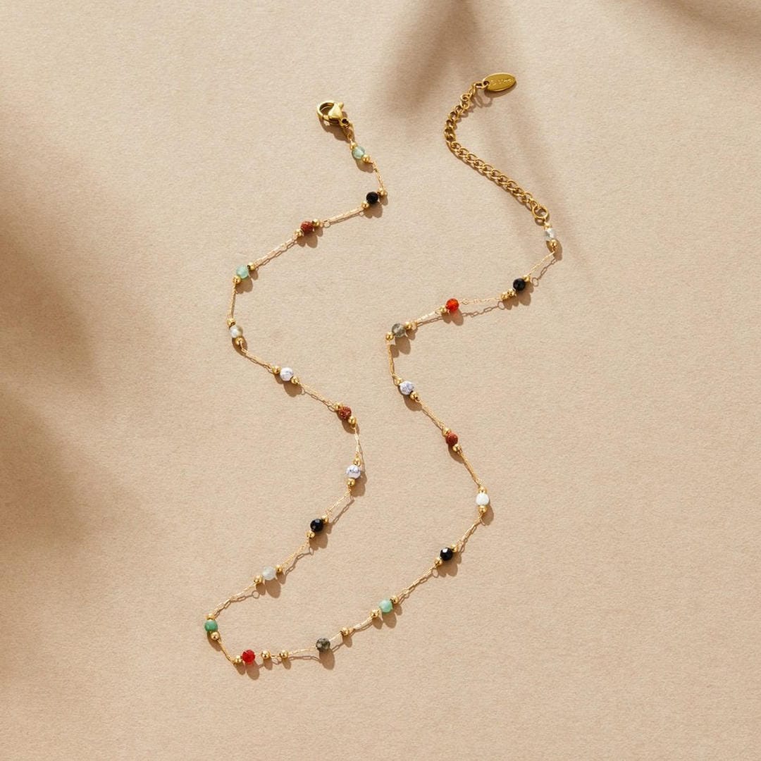 Collar de piedras preciosas de colores Aria – imagen 2