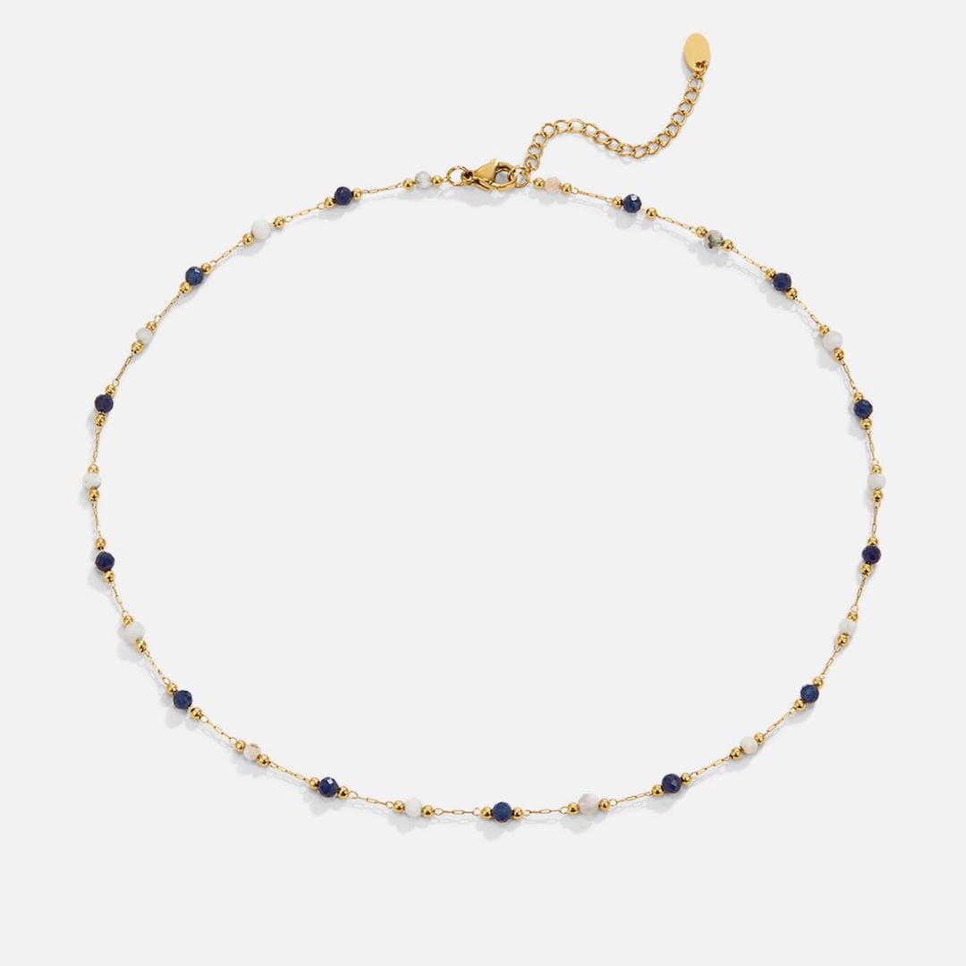 Collar de piedra lunar de medianoche – imagen 3