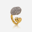 Anillo Luxe Pebble radiante