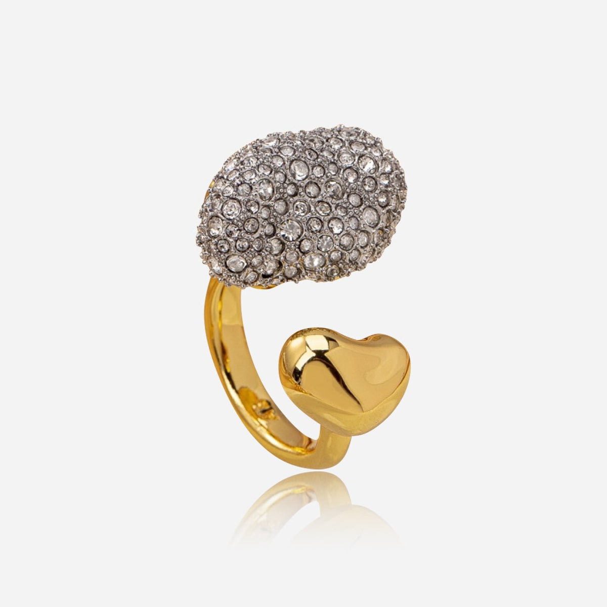 Anillo Luxe Pebble radiante