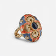Anillo medallón de esmalte Majesty