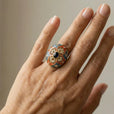 Anillo medallón de esmalte Majesty – imagen 2