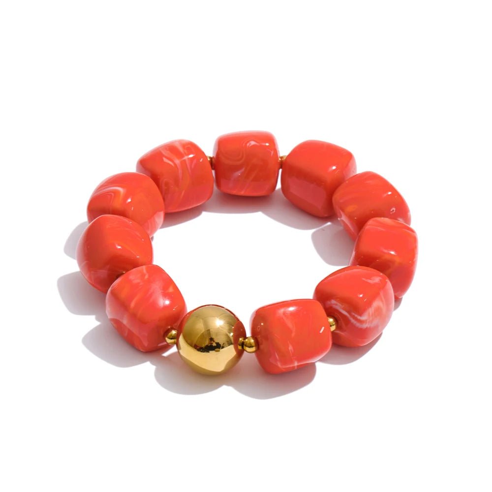 Pulsera juguetona de brillo marmolado – imagen 2