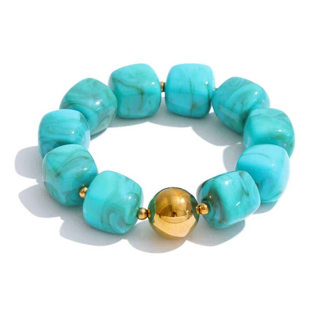 Pulsera juguetona de brillo marmolado – imagen 6
