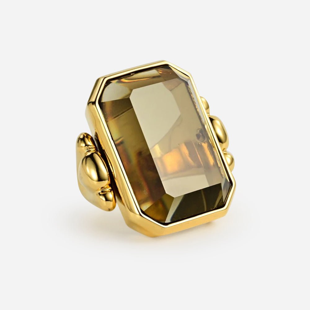 Anillo vintage francés Marique en negro