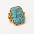 Anillo vintage francés de turquesa Marique