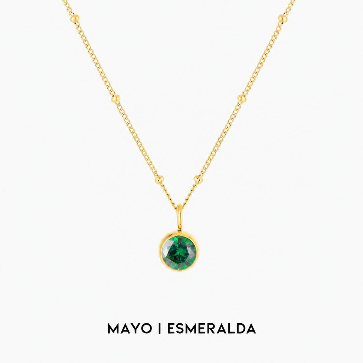 Collar luminoso con gema circular – imagen 10