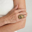 Anillo vintage Flor de medianoche – imagen 2