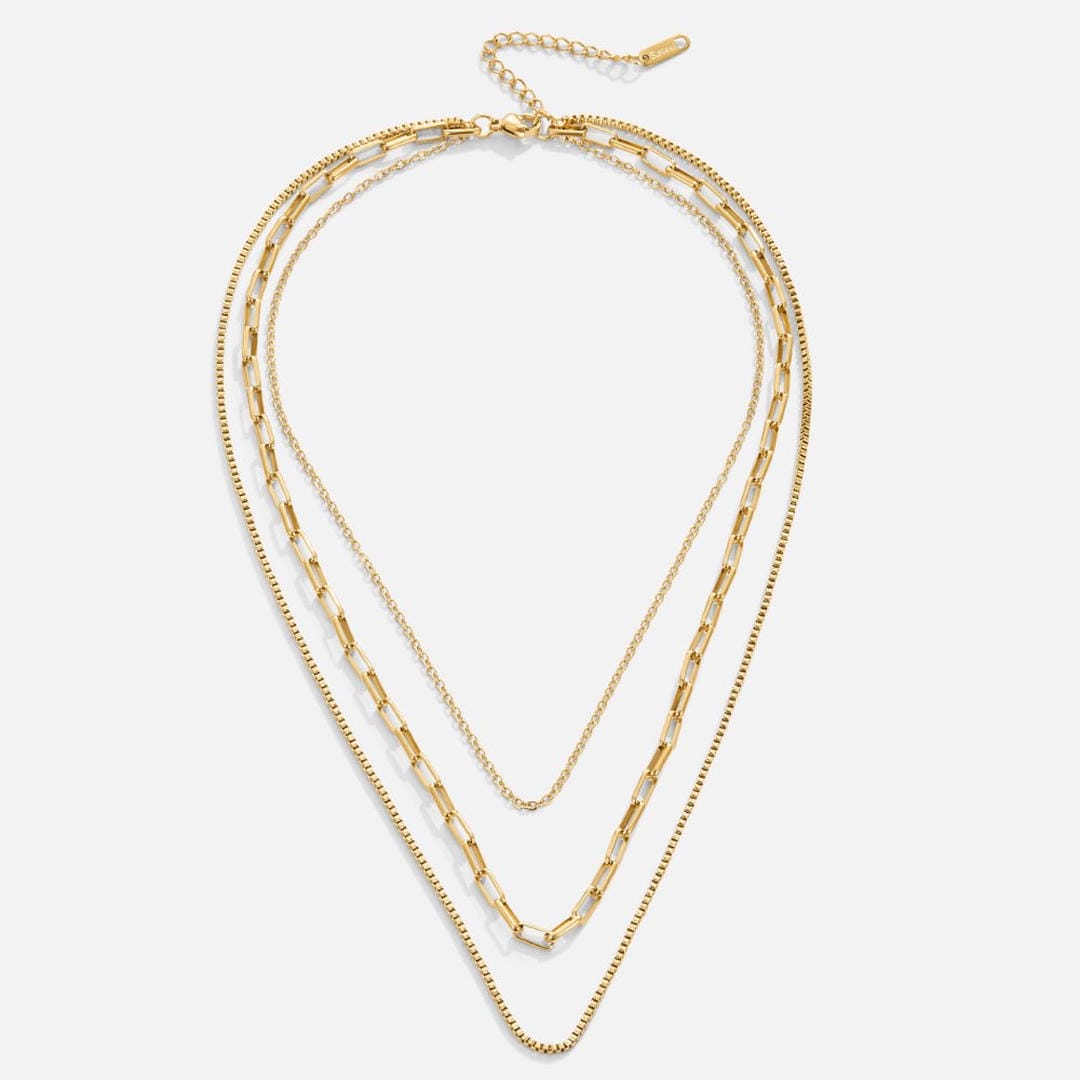 Collar Ava dorado en capas – imagen 3