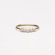 Anillo de cinco perlas Gota de rocío