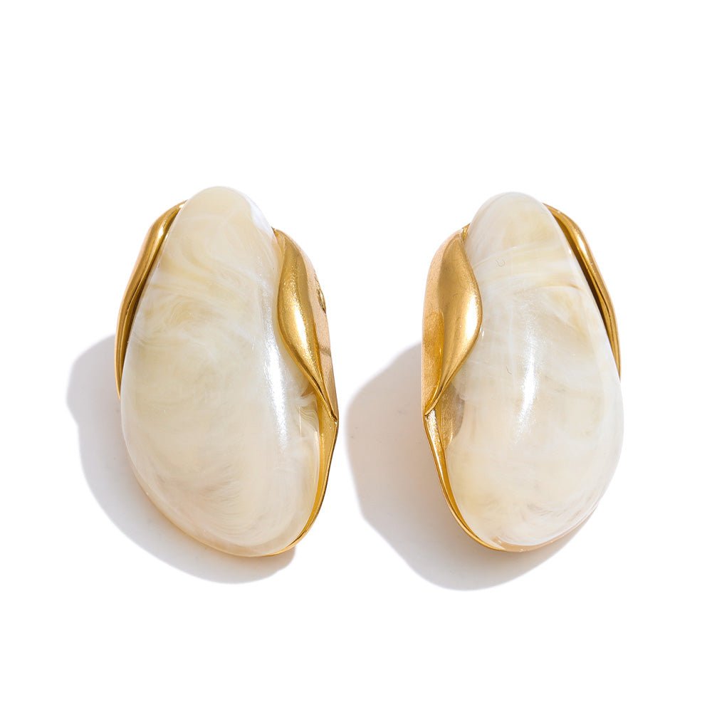 Pendientes Piedra Única de acero inoxidable — Carmen, Lucía & Rocío