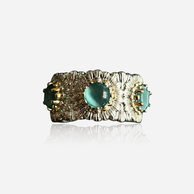 Anillo abierto Flor de Mosaico