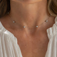 Collar de cuentas en cadena de alta costura