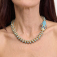 Collar Serpiente del Nilo con turquesa – imagen 2