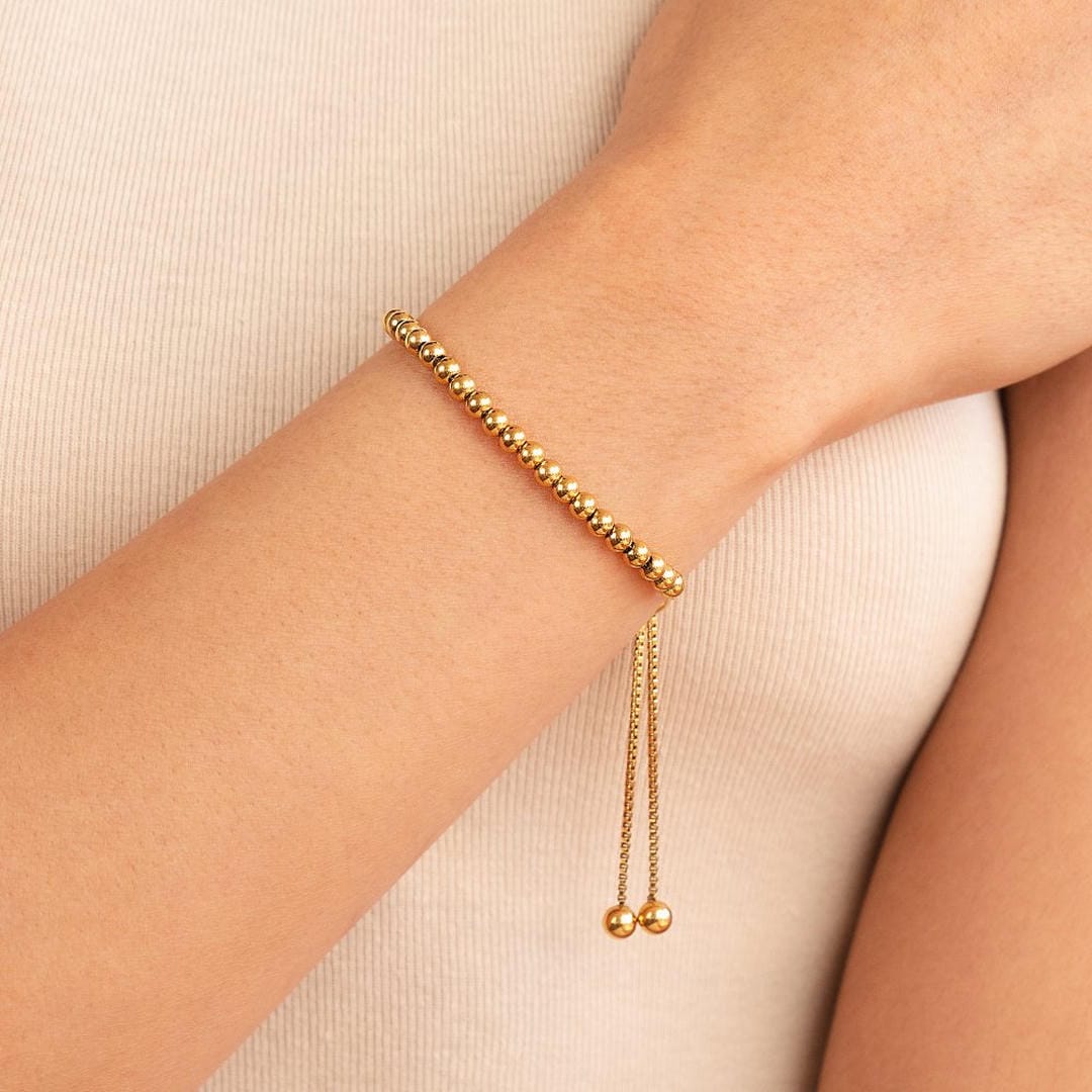 Pulsera dorada de cuentas Grace – imagen 2