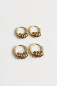 Pendientes aros apilables tipo anillo