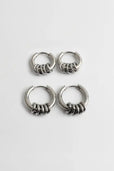 Pendientes aros apilables tipo anillo – imagen 4