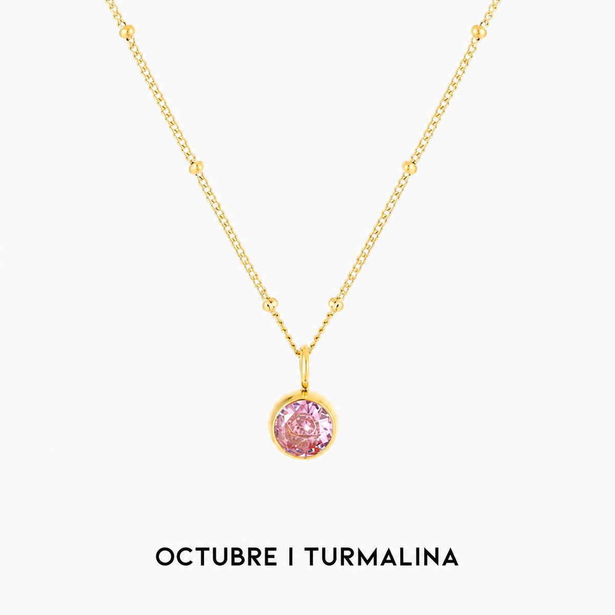 Collar luminoso con gema circular – imagen 15