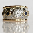 Anillo vintage de circonita cúbica incrustada – imagen 2