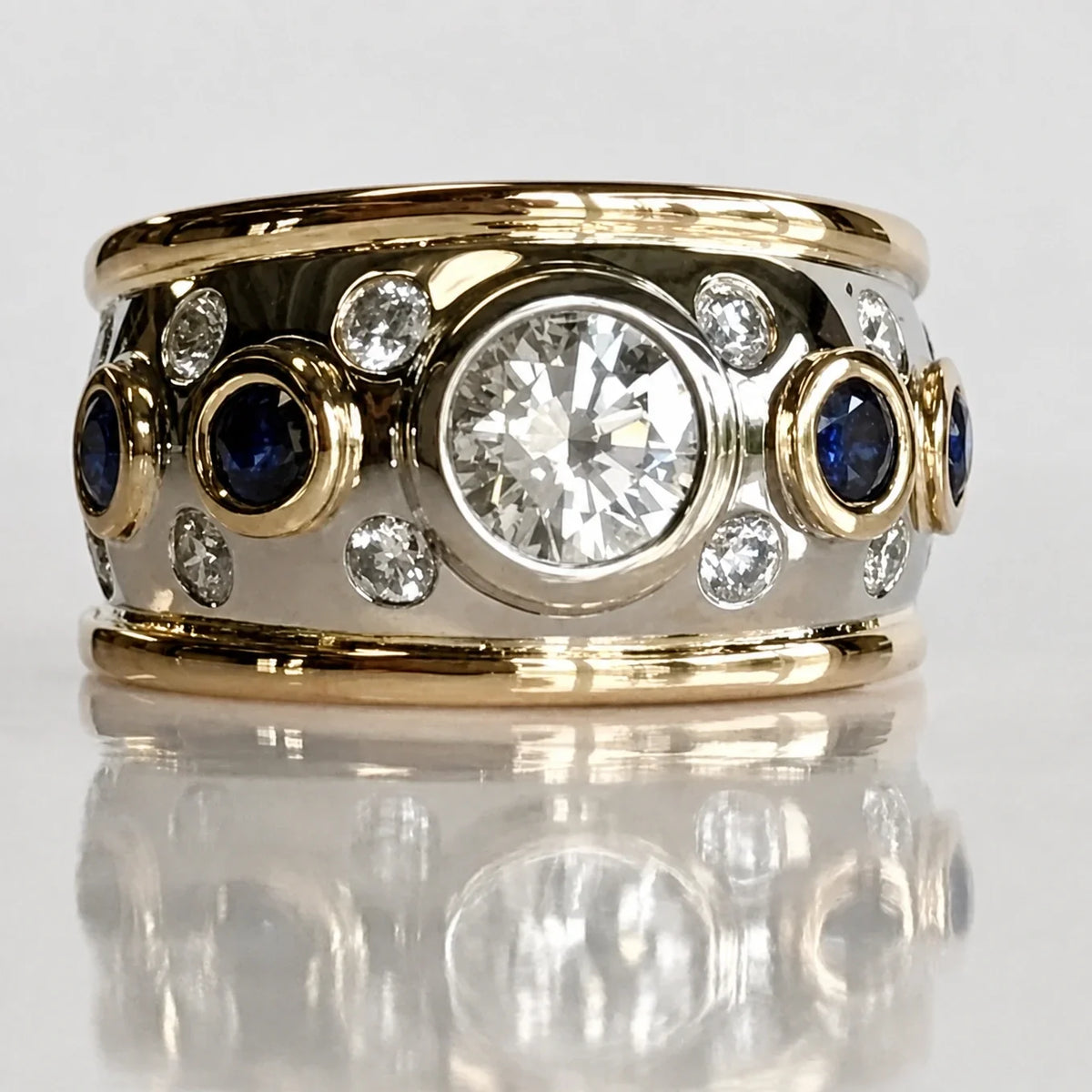 Anillo vintage de circonita cúbica incrustada – imagen 2