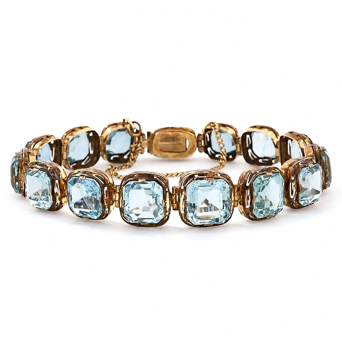 Pulsera dorada Azure Wave