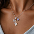 Collar botánico personalizado con colgante – imagen 2