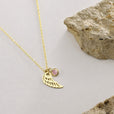 Collar de piedra natal con ángel guardián – imagen 5