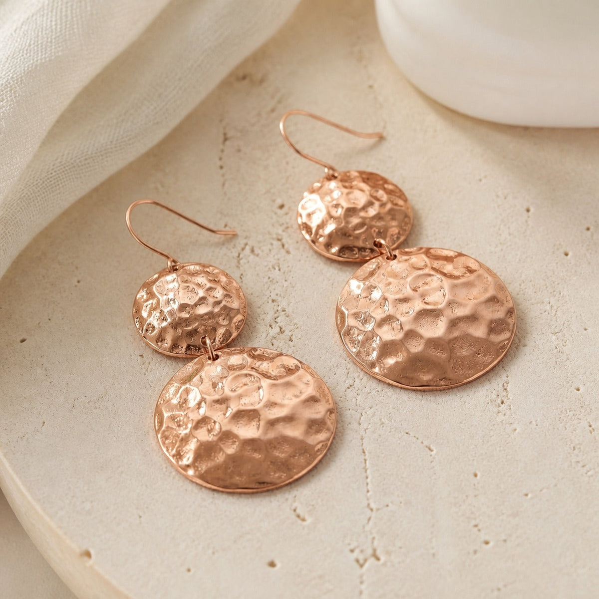 Pendientes de cobre Solstice Glow