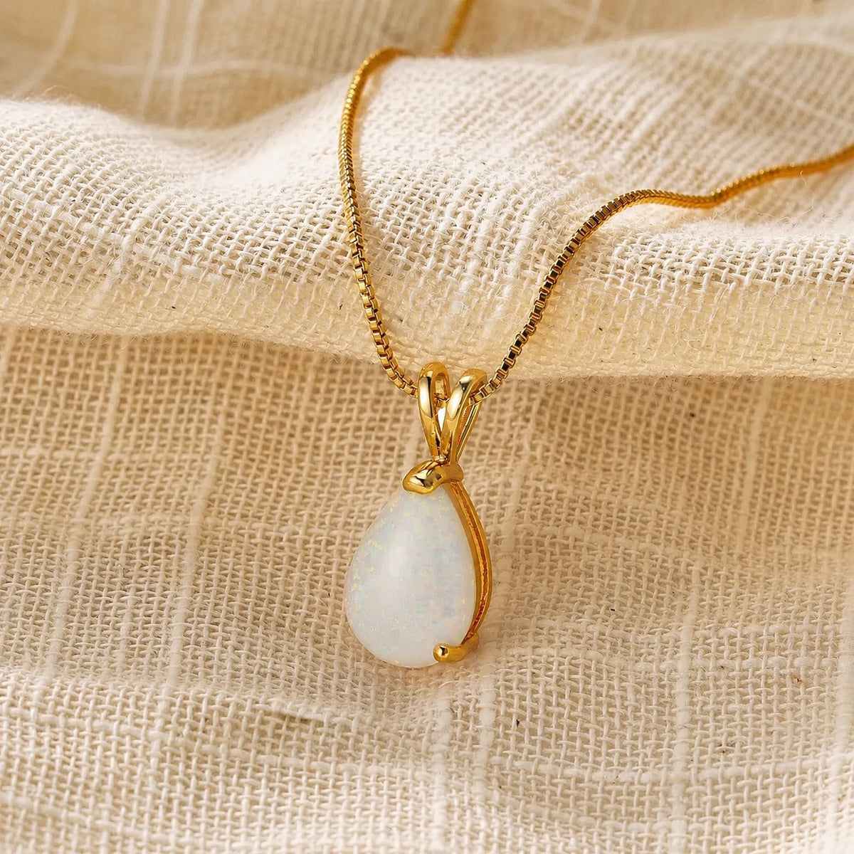 Collar radiante con colgante de ópalo – imagen 3